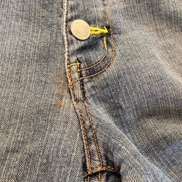 Vintage Y2K No Boundaries Juniors 11 Denim Shorts Button Fly Mid Rise - Picture 6 of 8